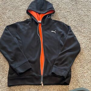 Puma Zip Up Hoodie Girls Size L (12-14)